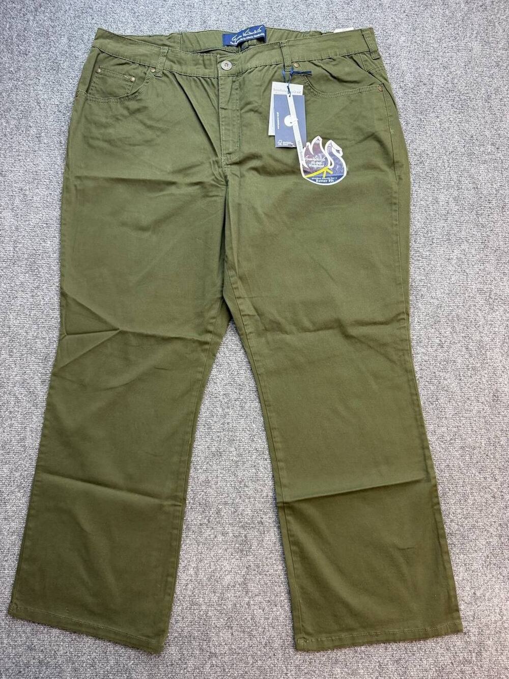 Gloria Vanderbilt Perfect Fit 32W Olive Mid Rise Bootcut Pants NWT